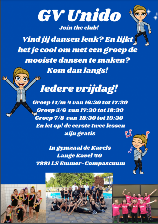 Dansen basisschoolgroepen en VO